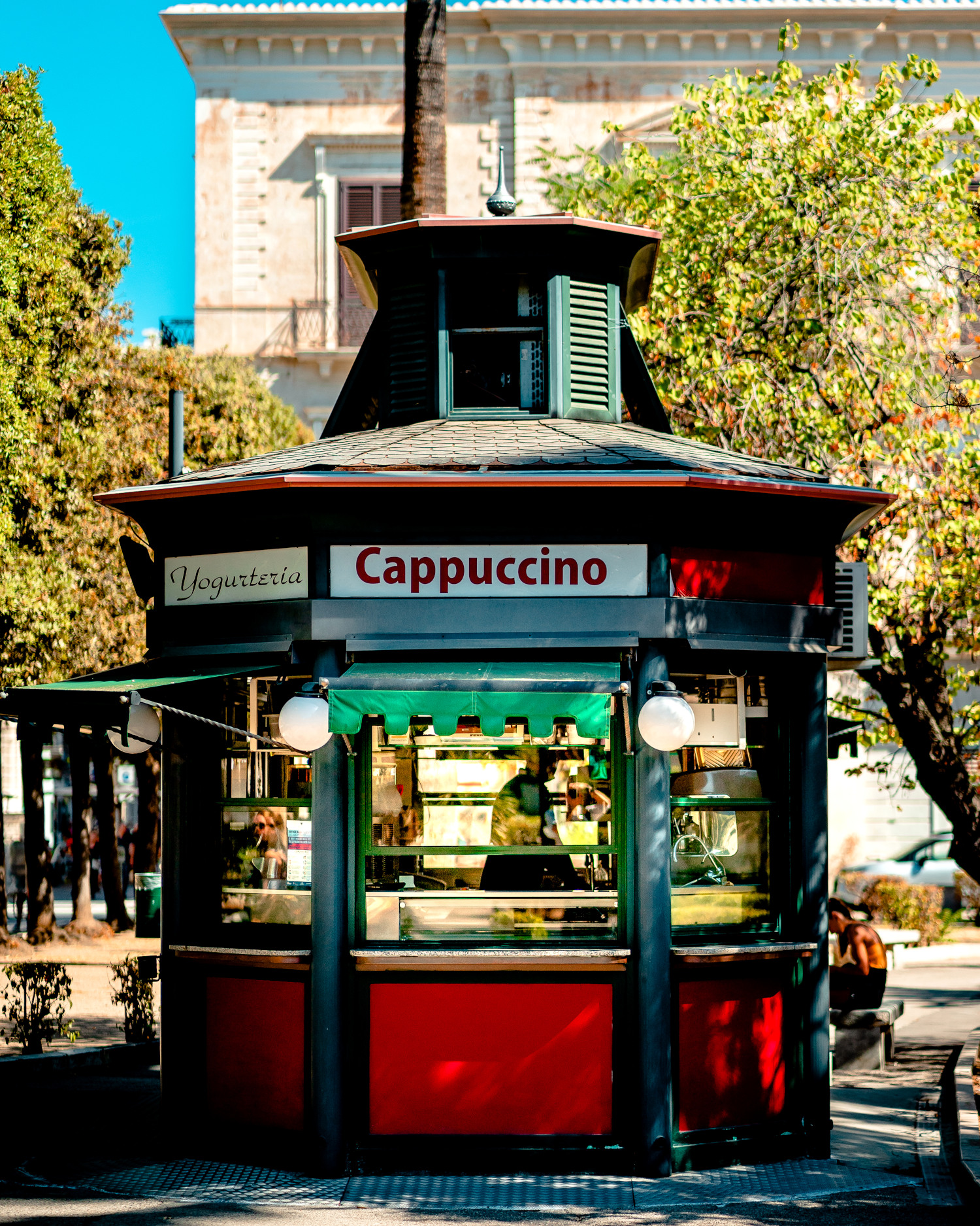 Street photograph from a Kiosk in Bari